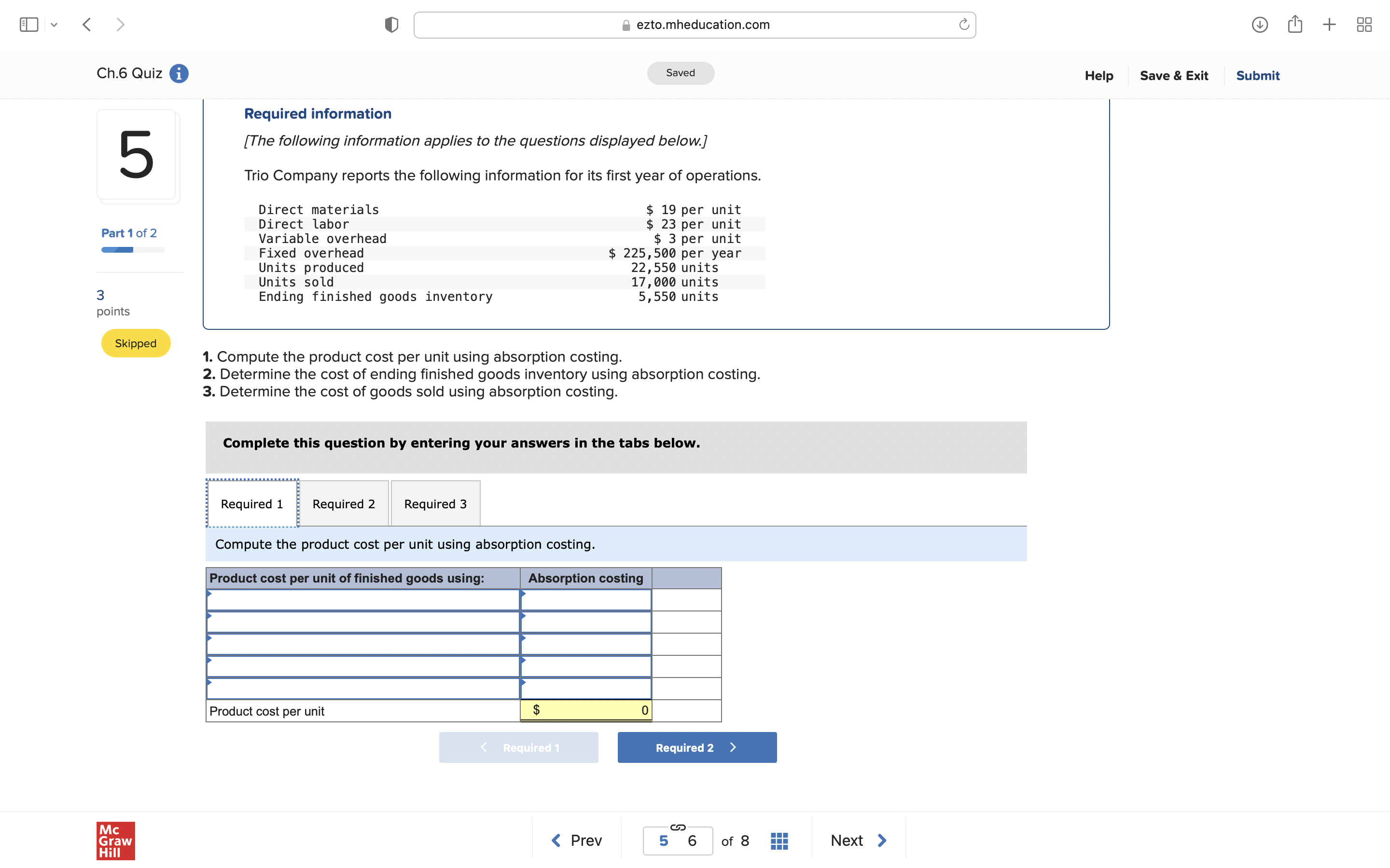  El: " I) ' eztomheducationsom (3| @ w + 33 Ch.6