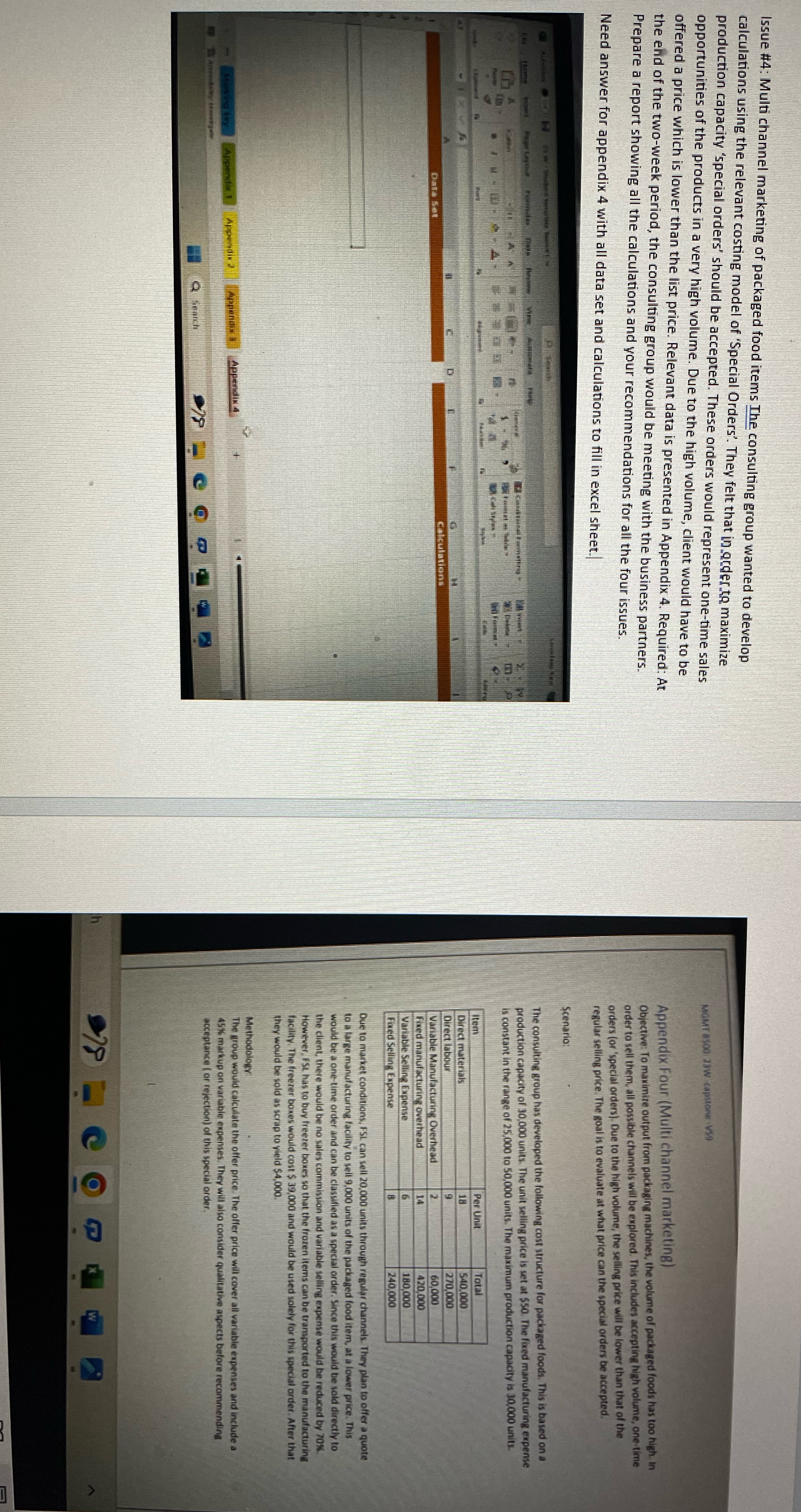 Need data set and calculations to fill in excel sheet Issue #4: