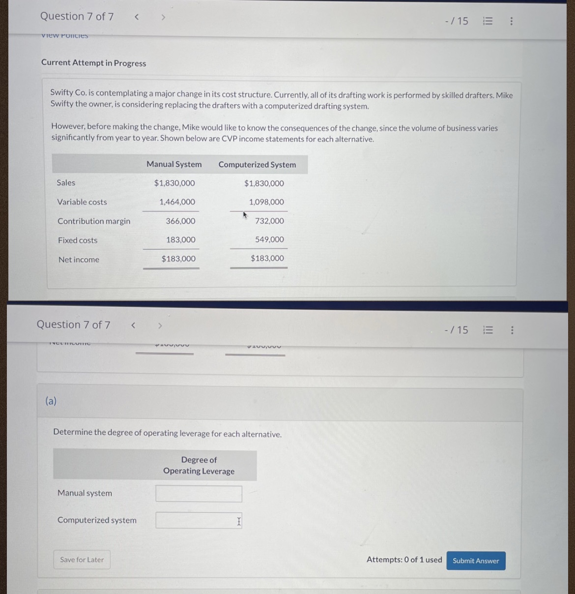 opening a Fast 'n Clean Car Service Center. He estimates that the
