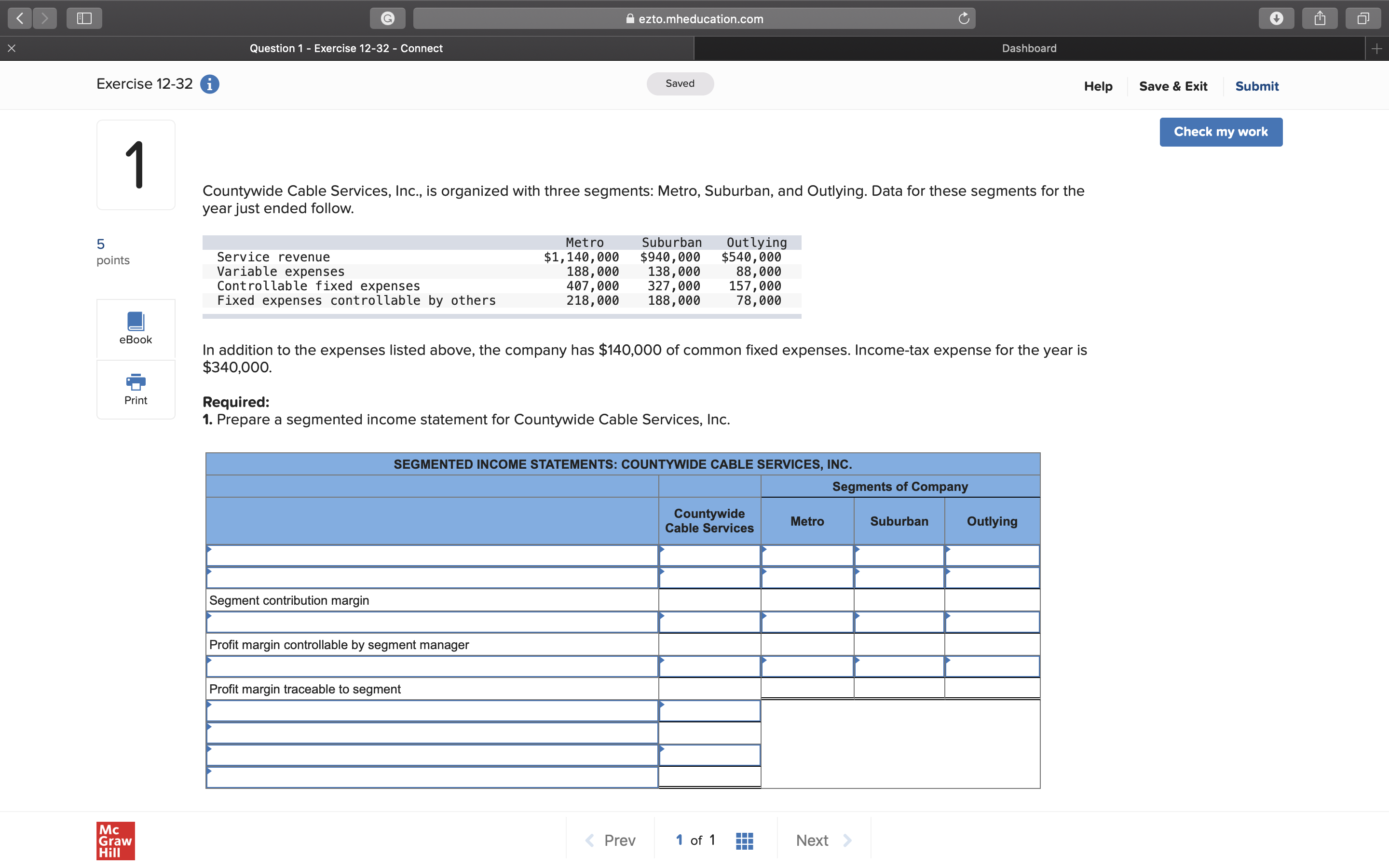 e E ezto.mheducation,com Question 'I 7 Exercise 12732 7 Connect D
