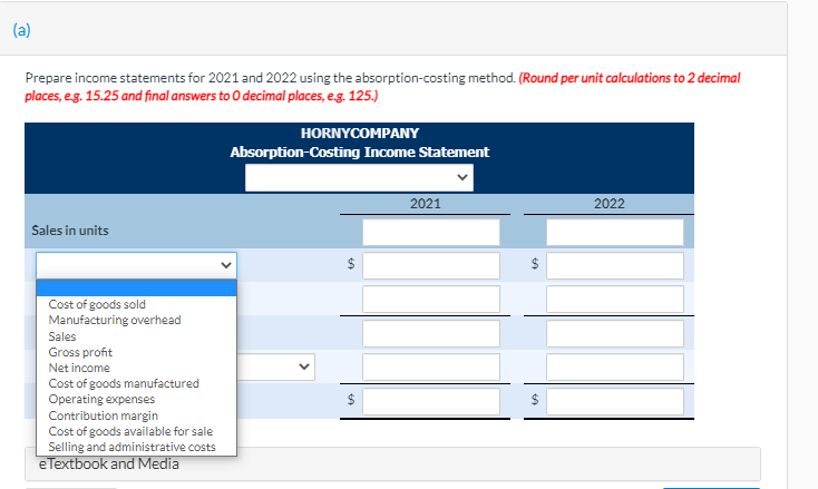 and sells personal organizers. The following are the operating data for the