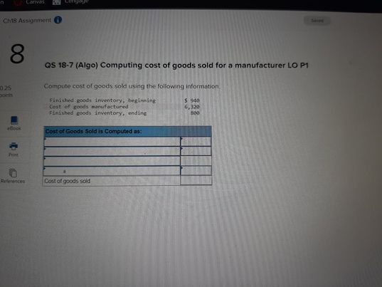 be on Ended home um the costs myocited with the production of