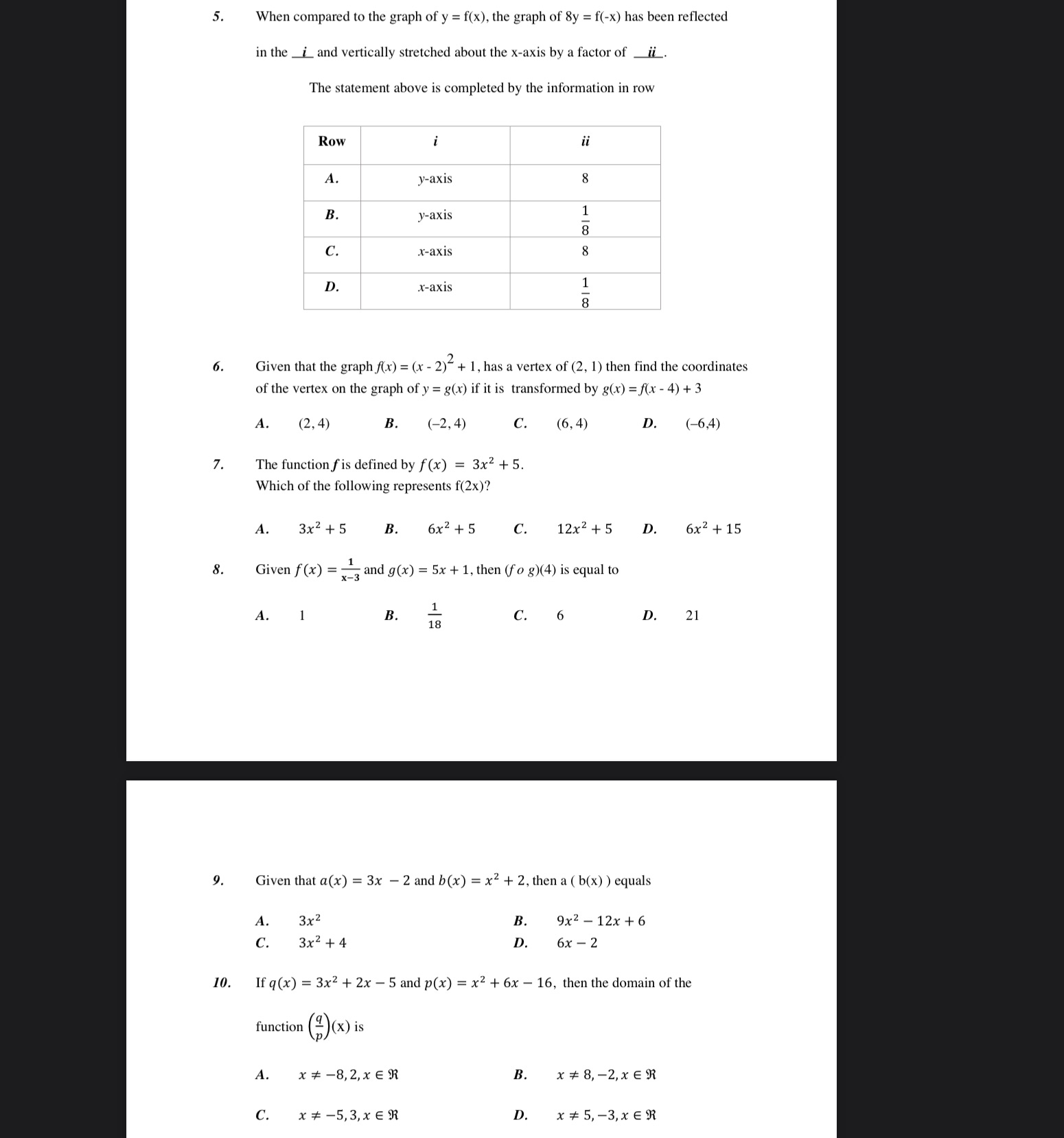 I need help asap thanksPlease show all your work When compared to