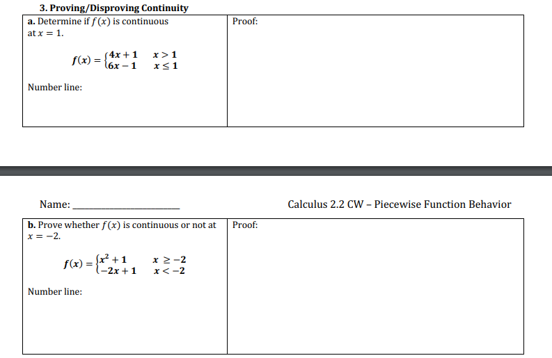 function behavior of f (x) at x = 2. Solution: x -