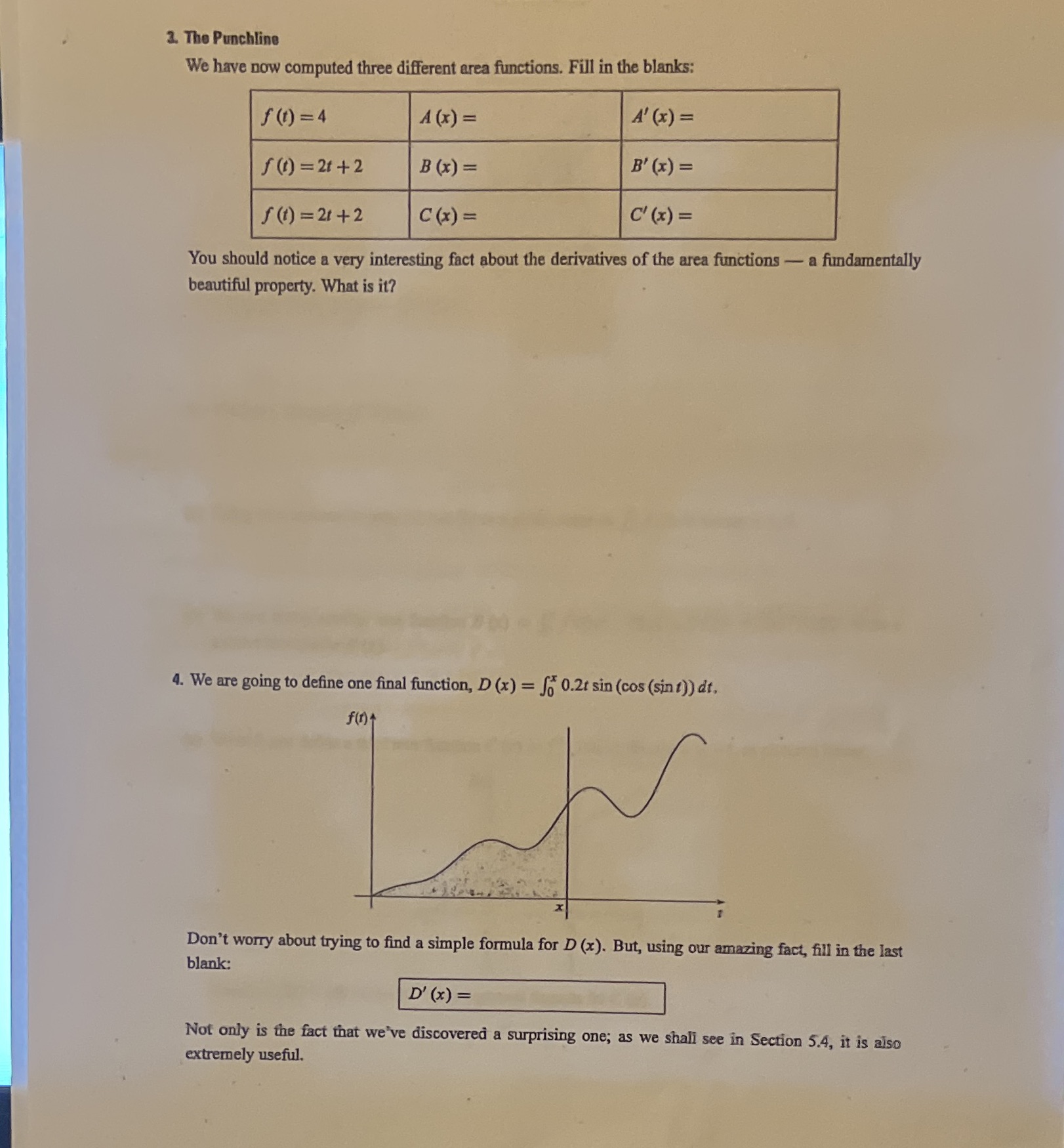 Hi I need help with those 2 question please 3. The Punchline