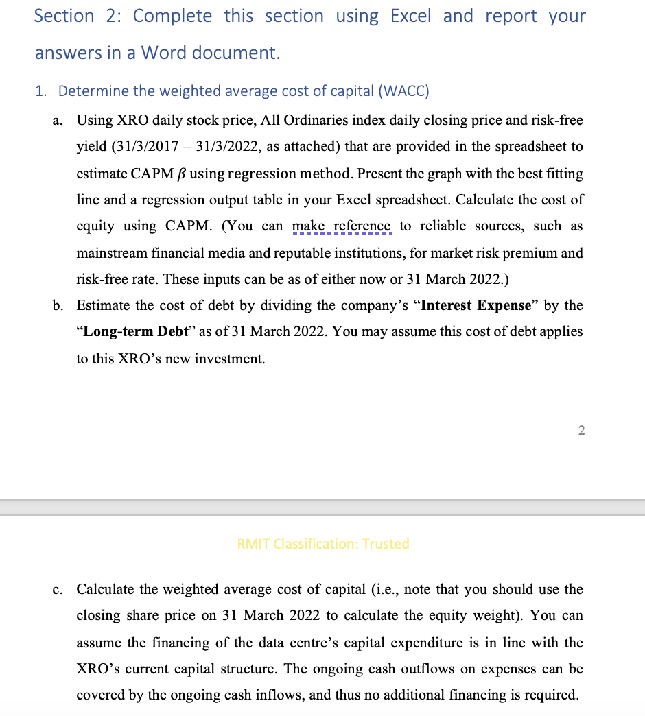 (XRO.AX). Recently, XRO is planning to establish a cloud-based hyperscale data centre
