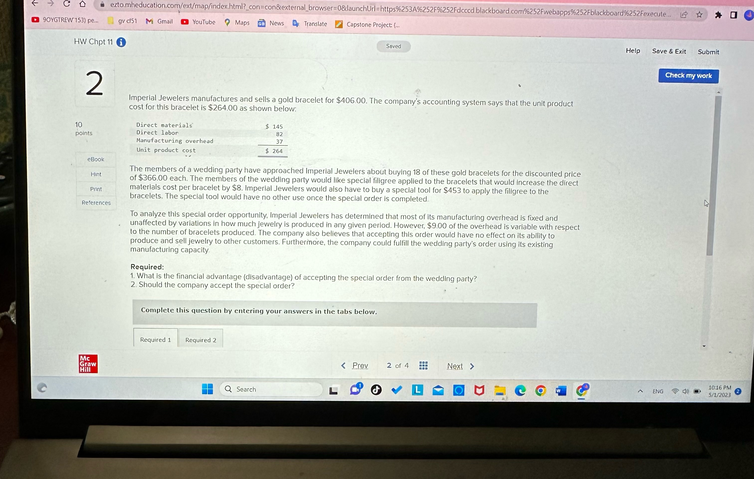  C D a ezto.mheducation.com/ext/map/index.html?_con=con&external_browser=0&launchUrl=https%253A%252F%252Fdcccd.blackboard.com%252Fwebapps%252Fblackboard%252Fexecute... G * * 0 90YGTREW 153) pe..