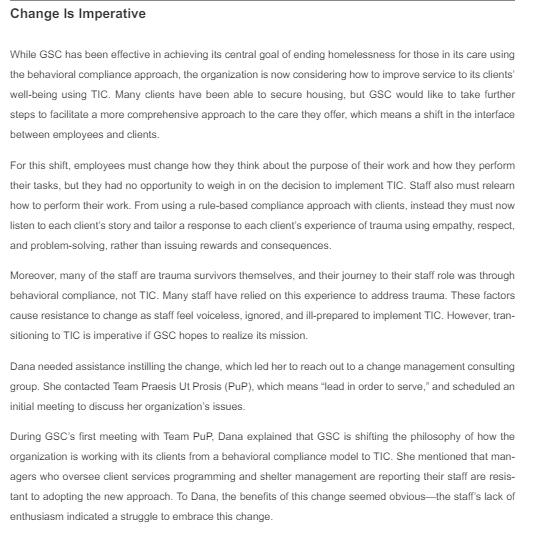 the constituents served? How is Dana critically and ethically reflecting on the