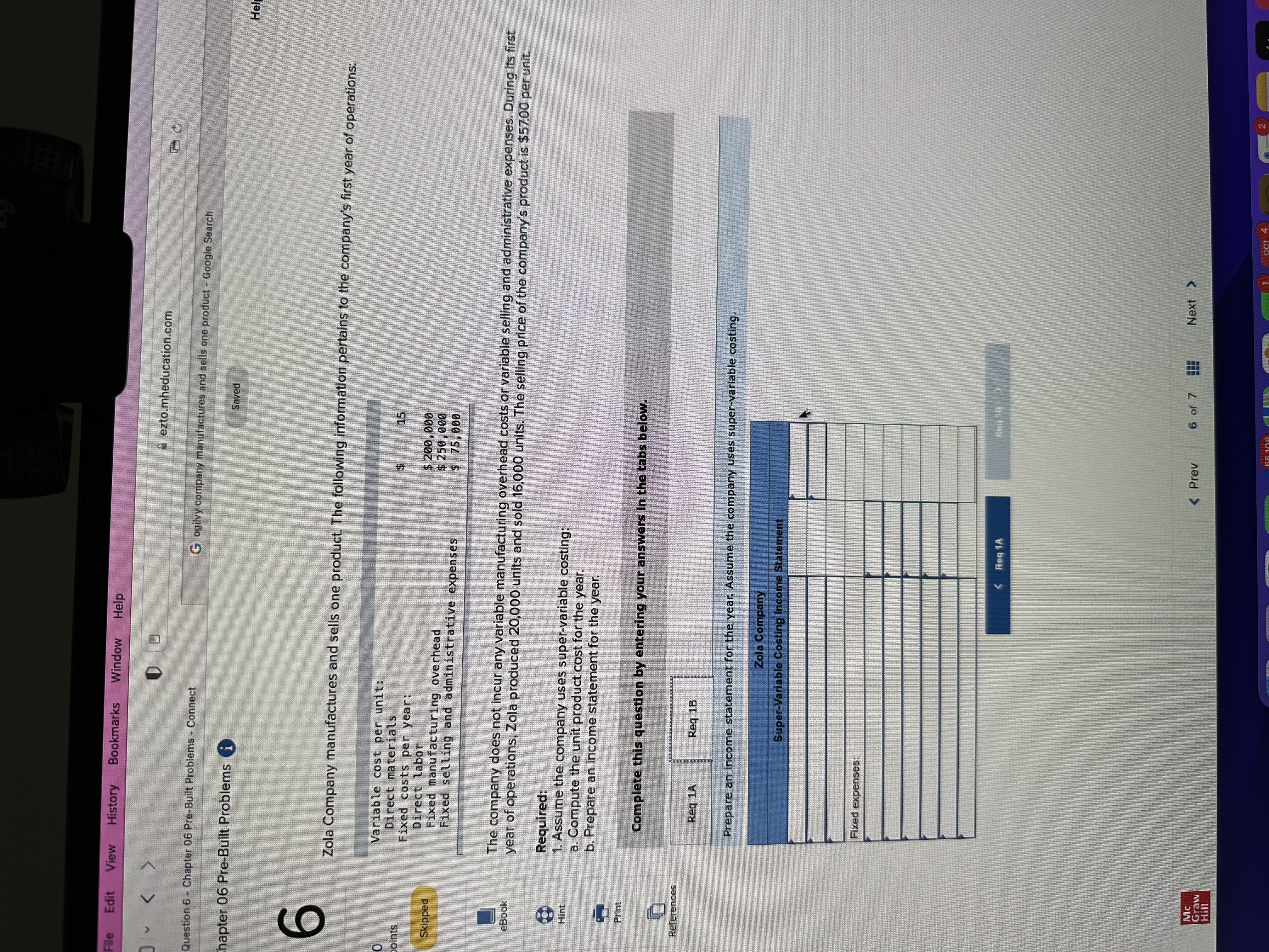 Connect G ogilvy company manufactures and sells one product - Google Search