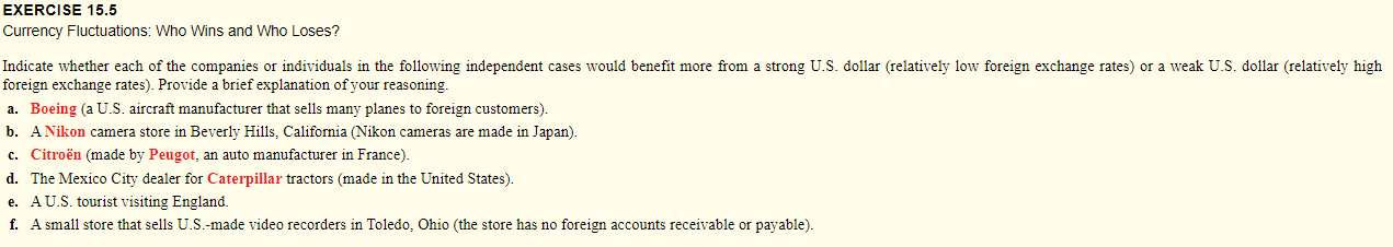 to the section in Chapter 15 titled "Exchange Rate Jargon," located under