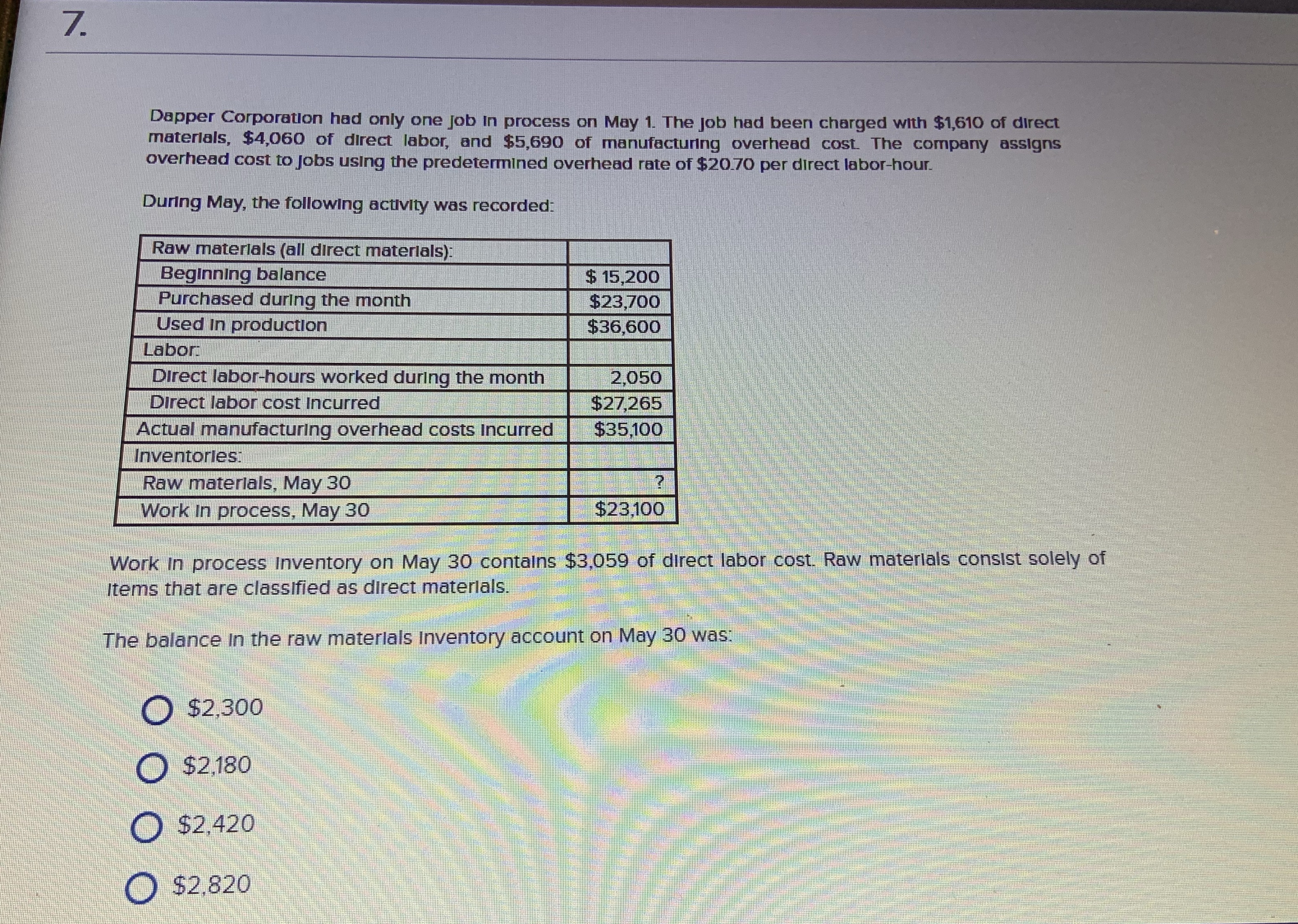 Please help me solve this problem. Here is the complete question below.