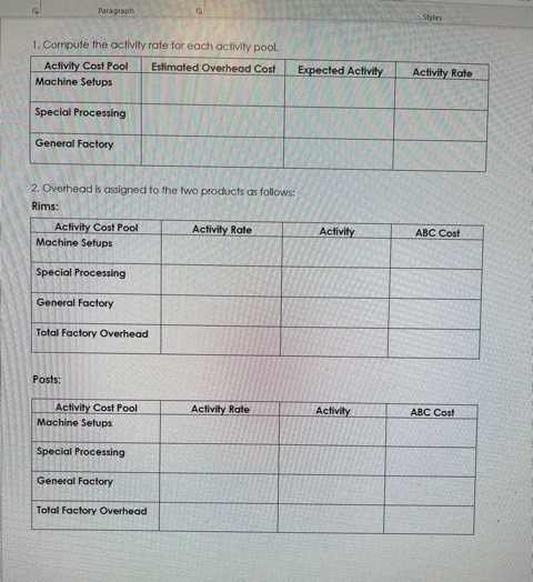 Please Make sure to show all workand how you got the answers