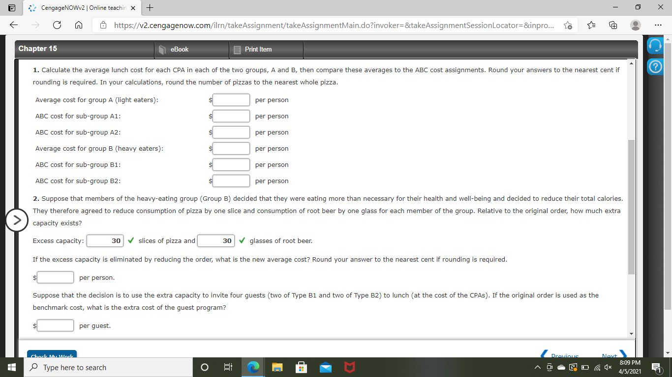 6 G R El https:v2_cengagenow.com,'ilrnftakeAssignment/takeAssignmentMain.do?invoker:&takeAssignmentSessionLocator:&inpro... {a $5 3 Chapter 15 Print lien]