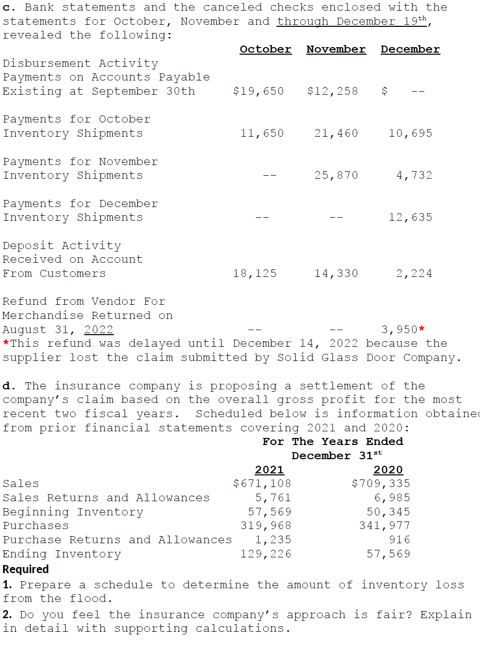 understanding of the problem Question #2 On December 19 2022 a major
