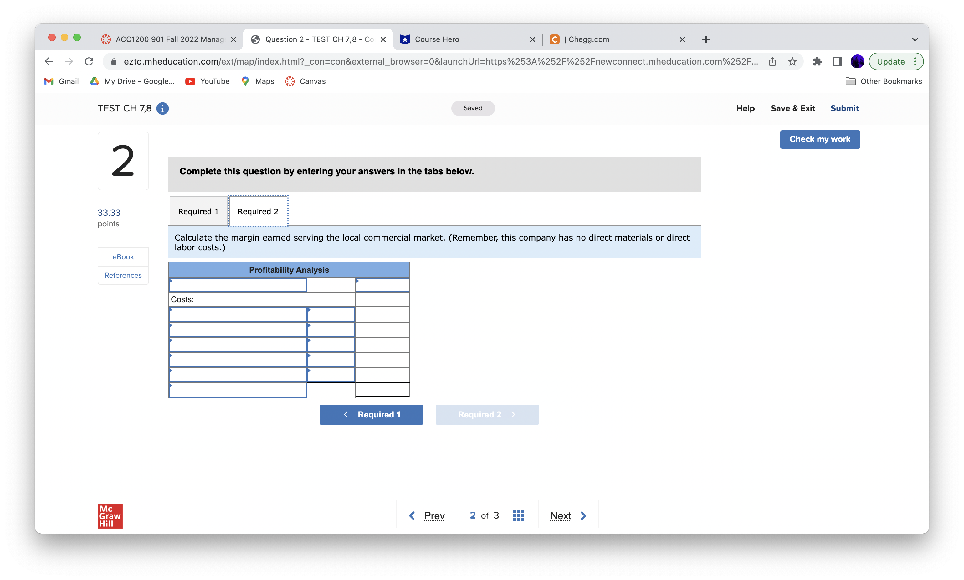 , TEST CH 7,8 , C X H Course Hero X '