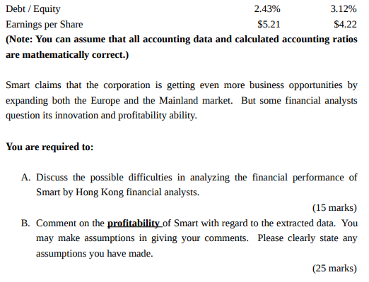 if you think there is missing information, since all the info. you