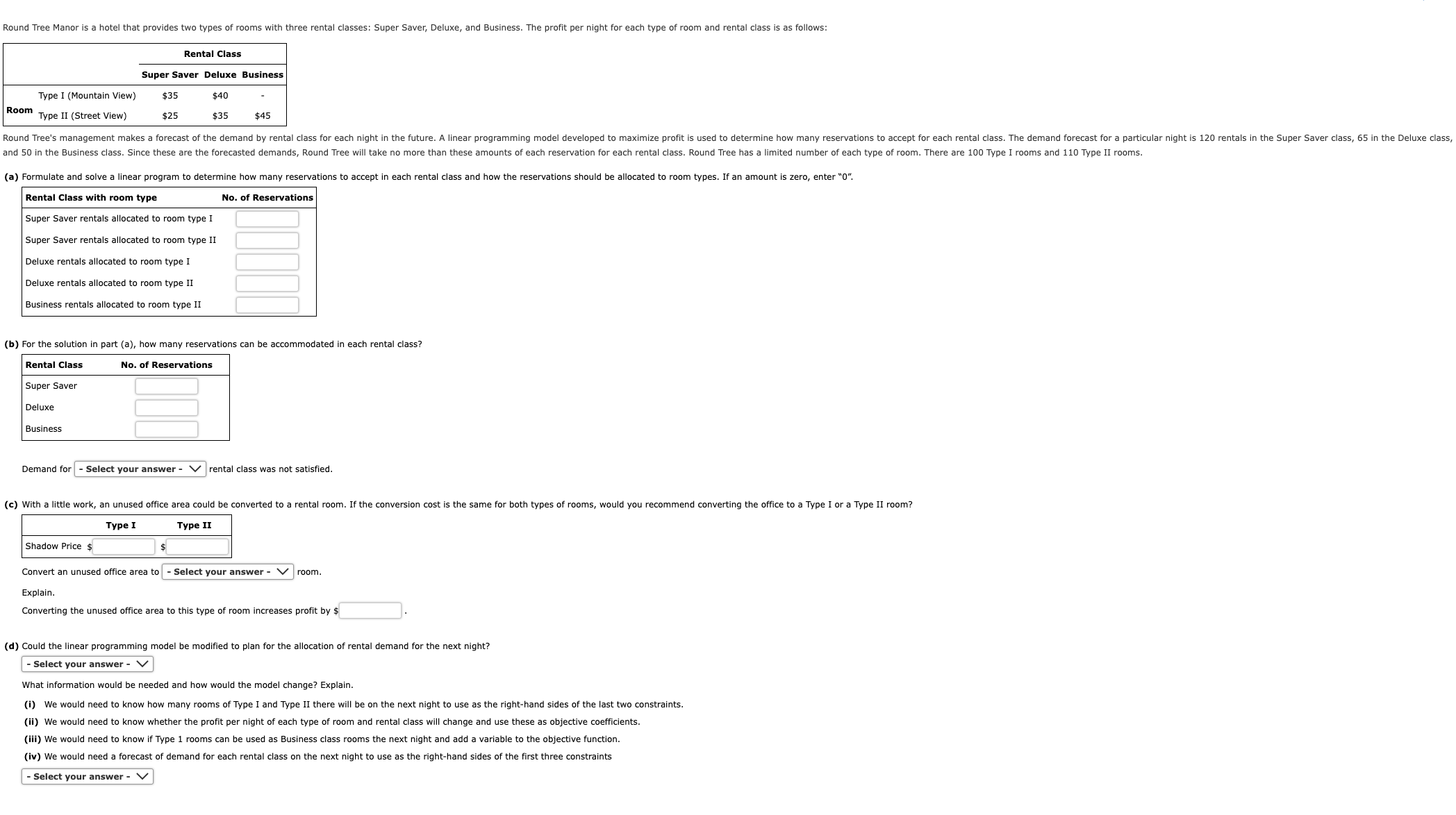  Round Tree Manor is a hotel that provides two types of