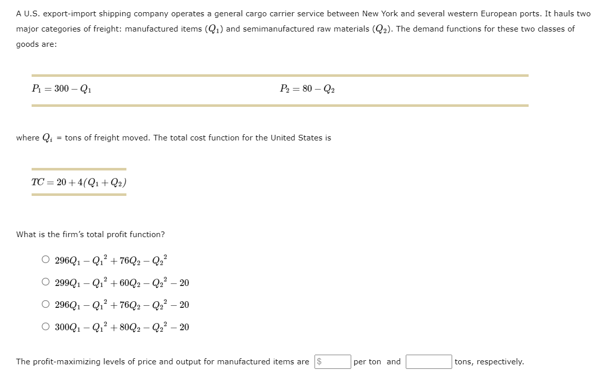 price and output for semimanufactured raw materials are per ton and E