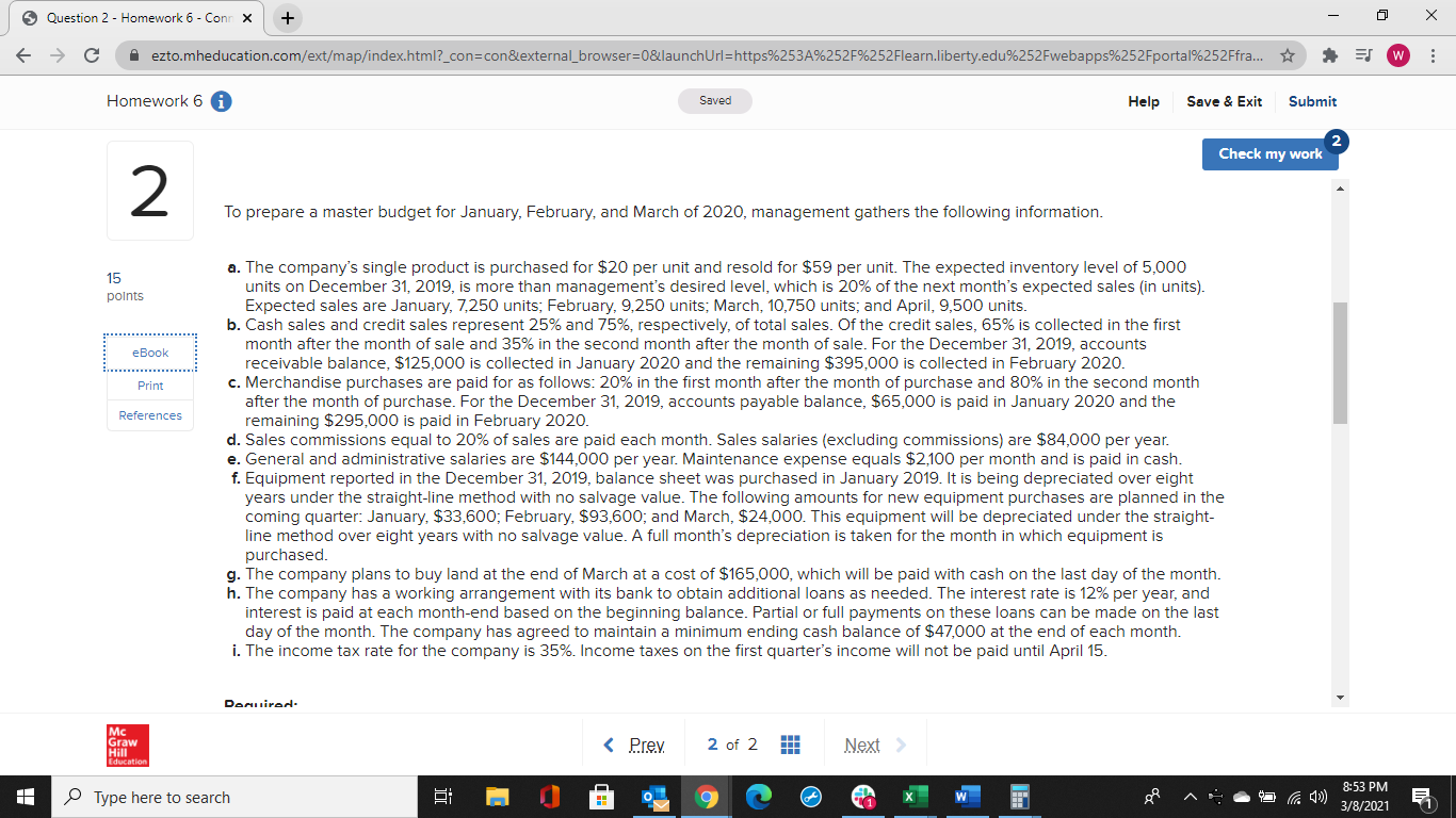 How do I solve for the accumulated depreciation? e Quaionz- Homewark-Con- x