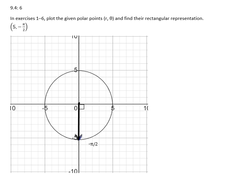  9.4: 6 In exercises 16, plot the given polar points (r,