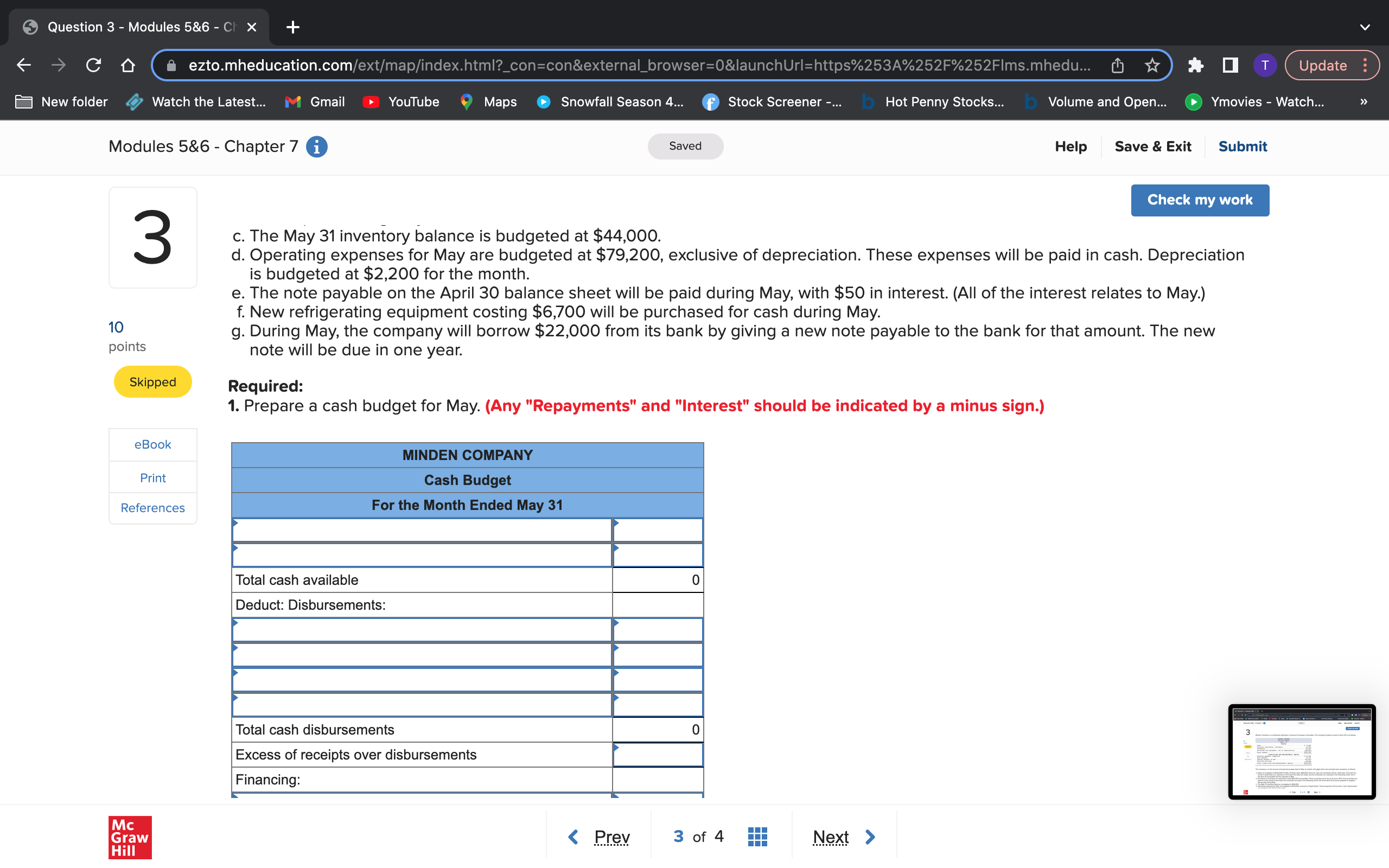 a 6 C' O (i ezto.mheducation.com': .. .. :m;l,';.w.. i. ,. i