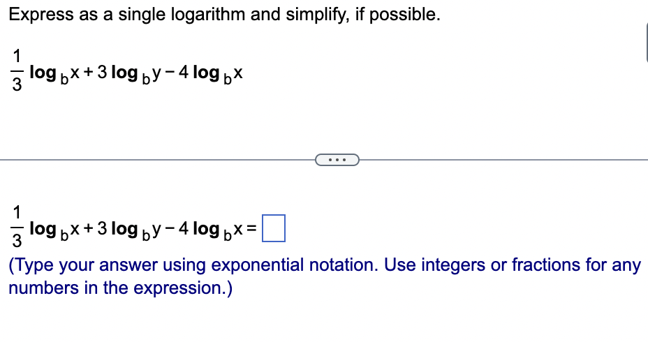 In 50 = (Simplify your answer.)Solve for y in terms of x.