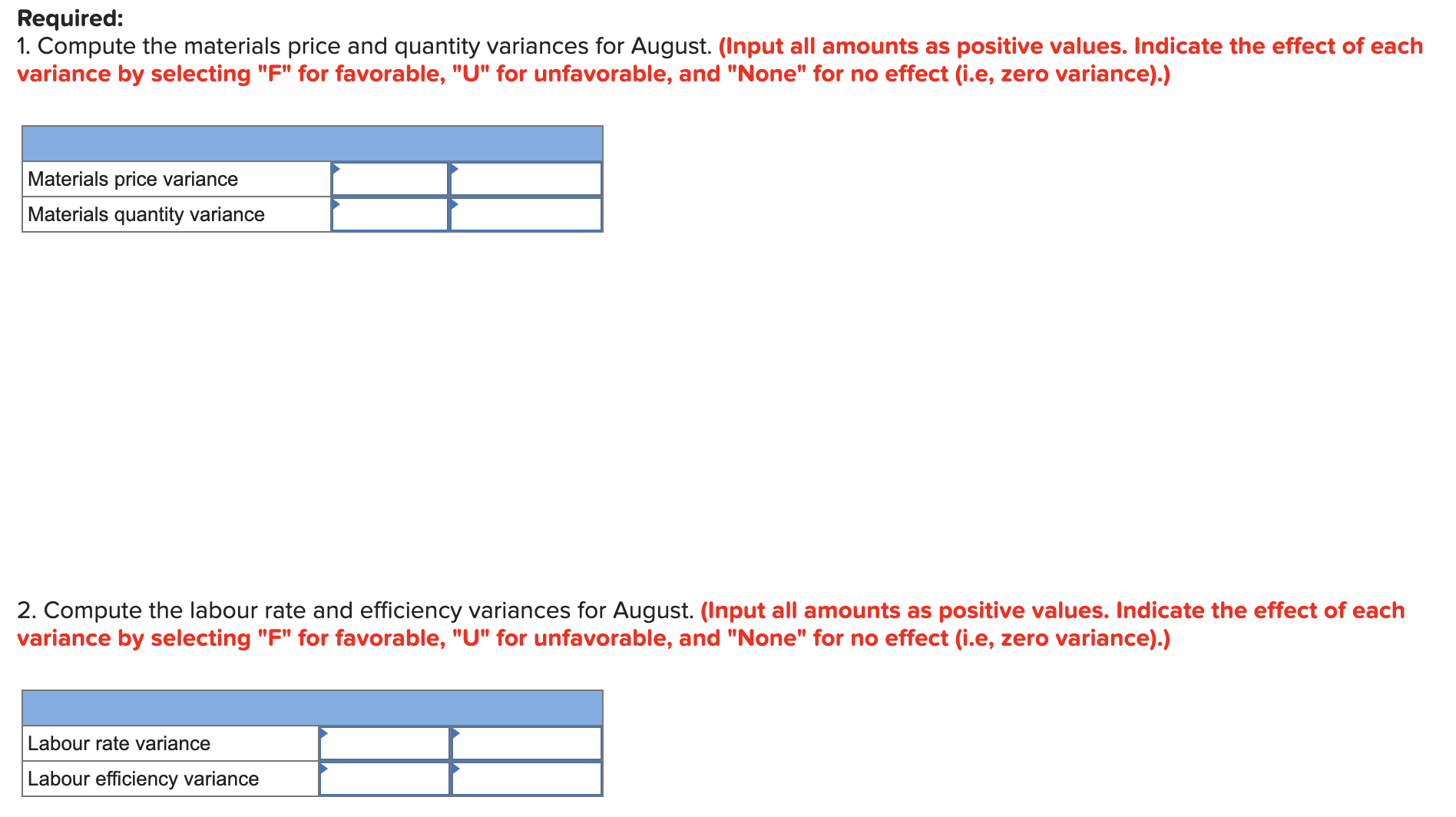 manufactures auto accessories. One of the company's products is a set of