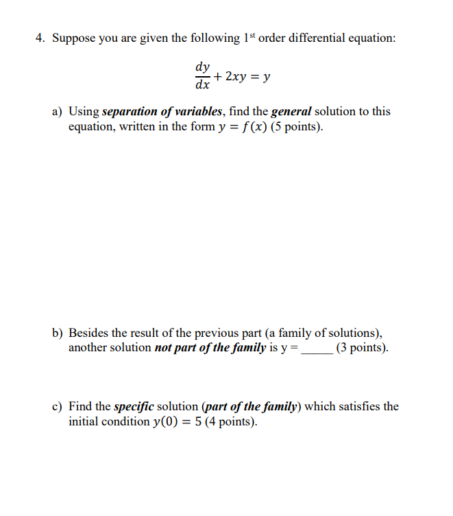 1st order differential equation, Euler's method will provide an overestimate when the