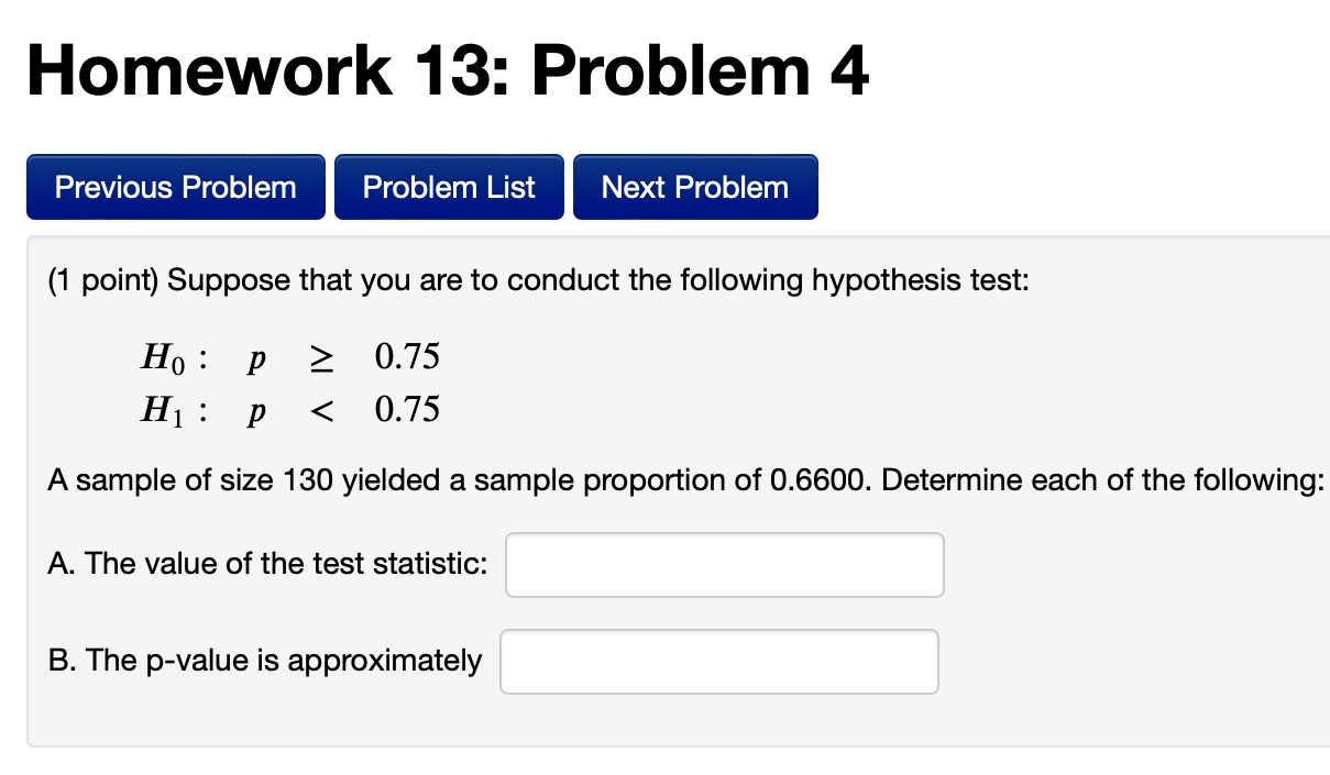  Homework 13: Problem 4 Previous Problem Problem List Next Problem (1