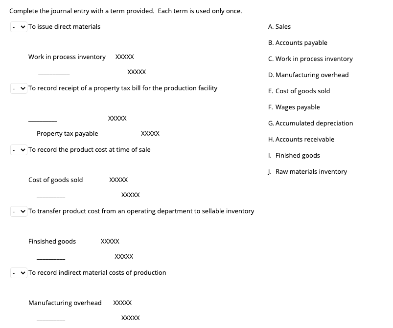 trying to figure this one. need help Complete the journal entry with