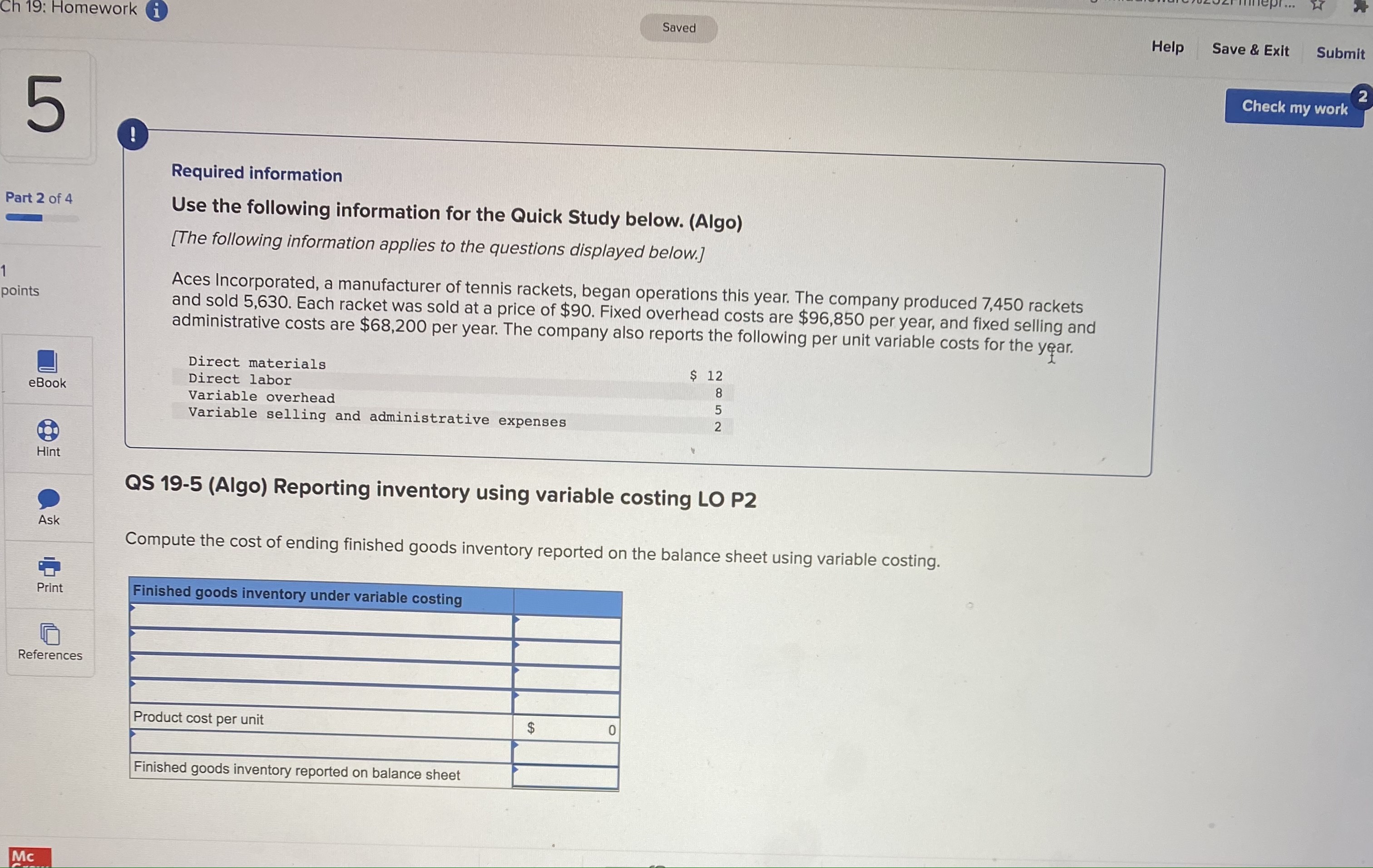 i Check 6 Required information Problem 18-1A (Algo) Measuring costs using high-low