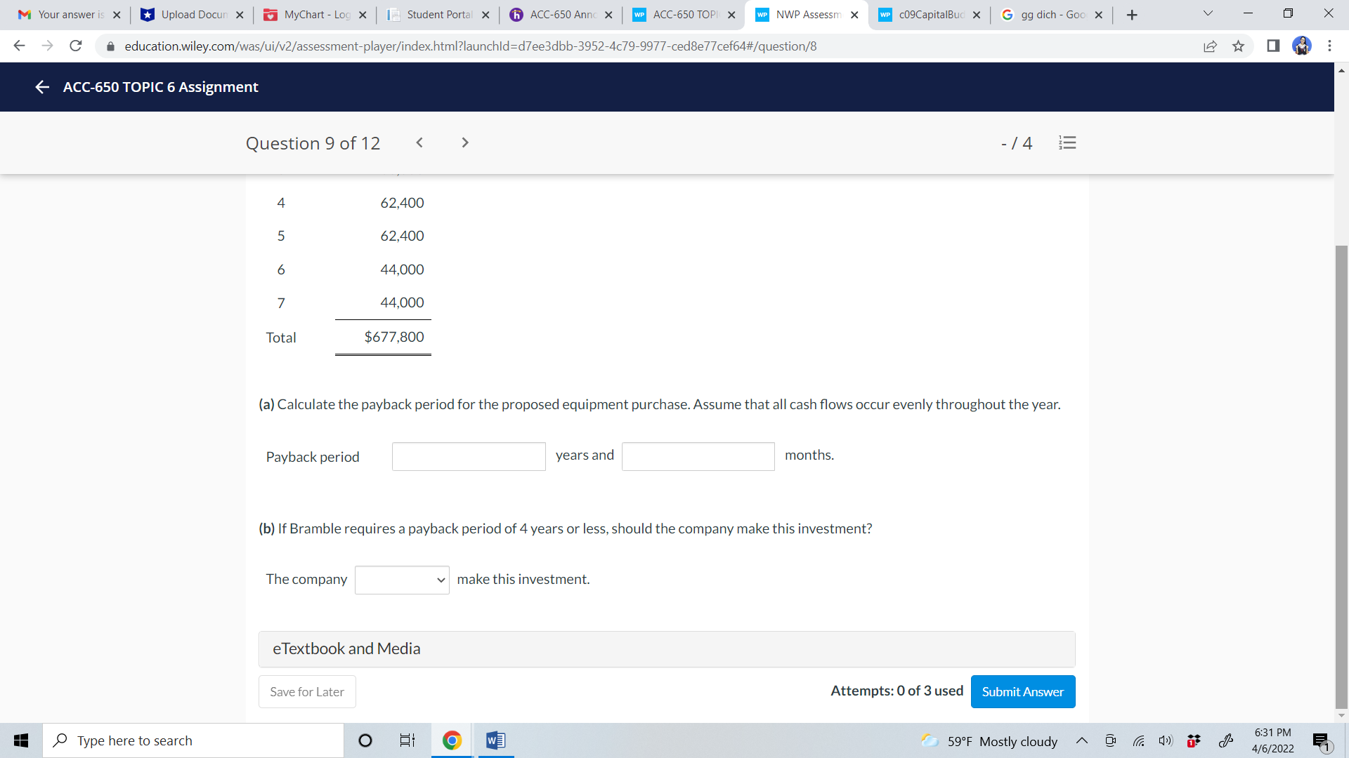 X Student Portal X K ACC-650 Annc x WP ACC-650 TOPI X