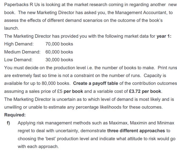 printer. It provides a range of disposable' paperbacks which are ideal for