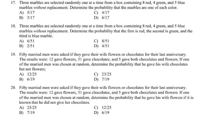 This is in Statistics and Probability. Answer the problems below. This is