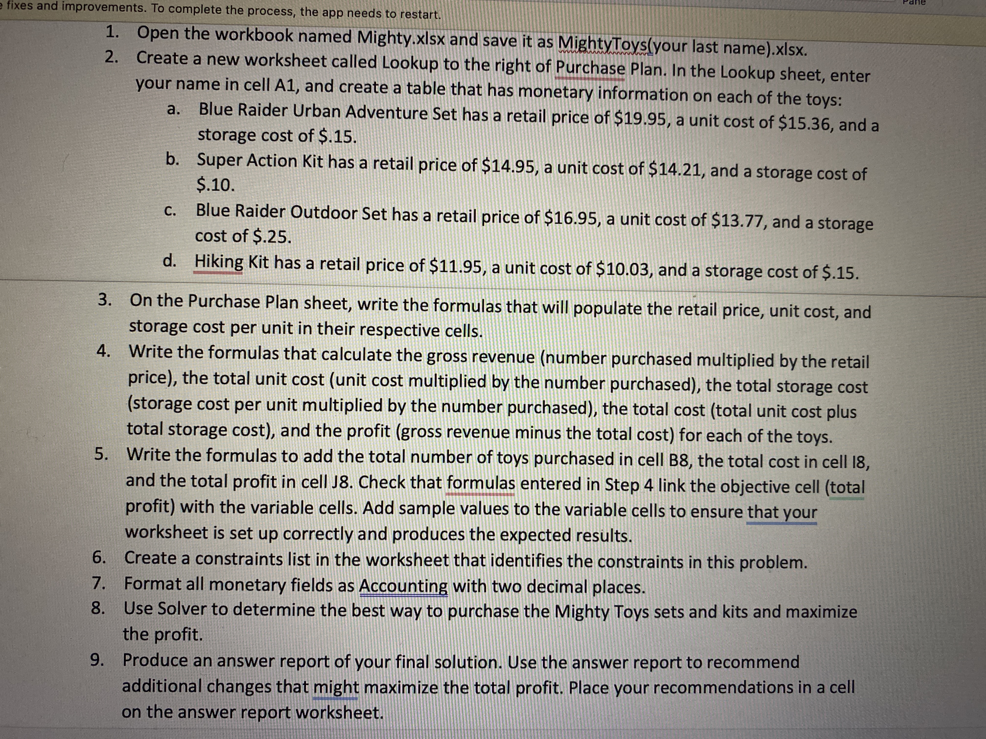 fixes and improvements. To complete the process, the app needs to