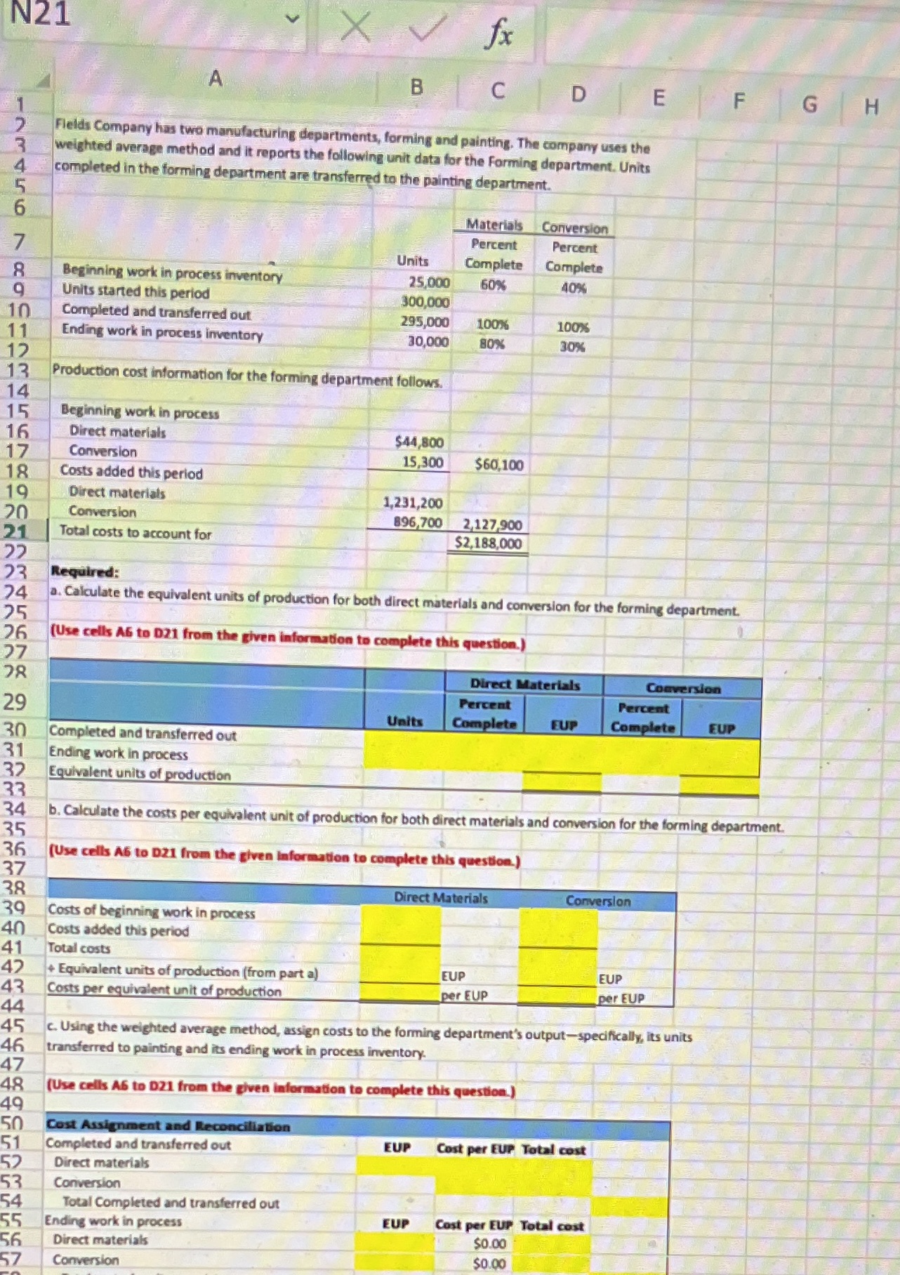  N21 X fx A B C D E F G H