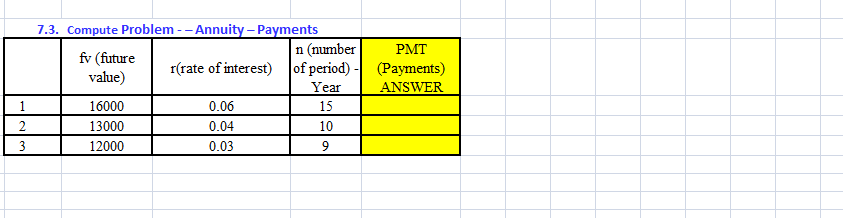 value) |n (number of period) - Year R (rate of fv (future