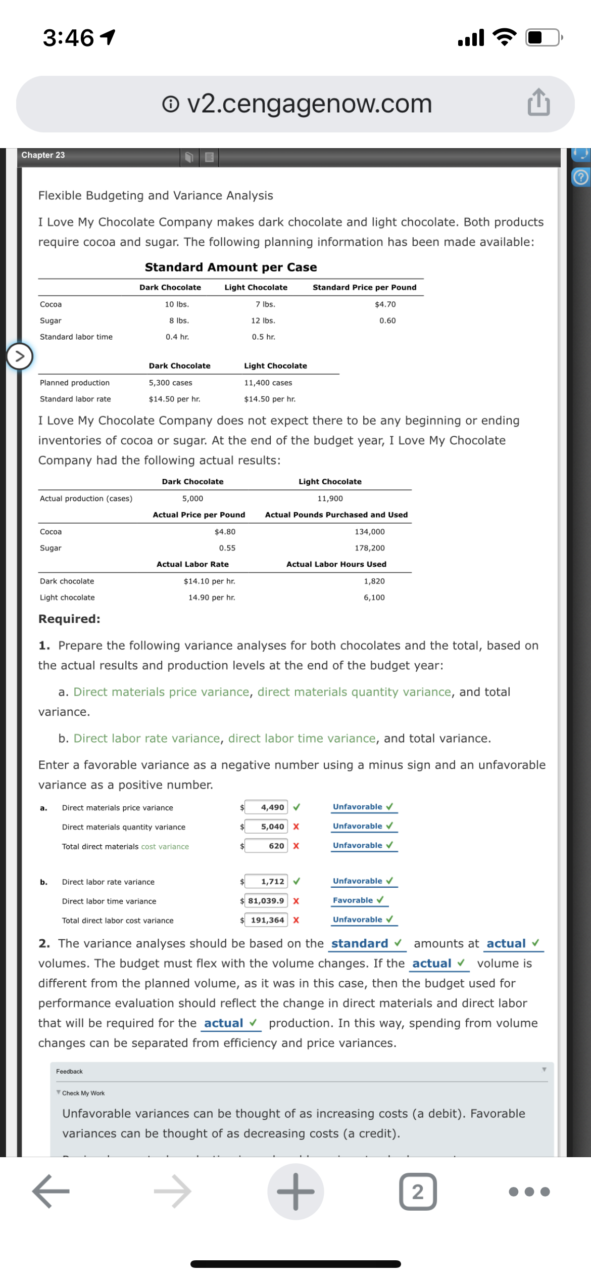 Hi I need help with this question please 3:46 1 v2.cengagenow.com Chapter