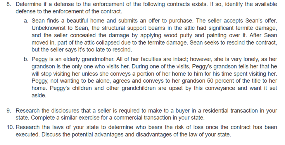 commercial property for $1,250,000. Seller rejects the offer and offers to sell