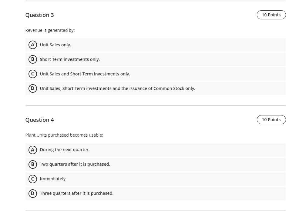is based on: CA) The current value of one share of stock.