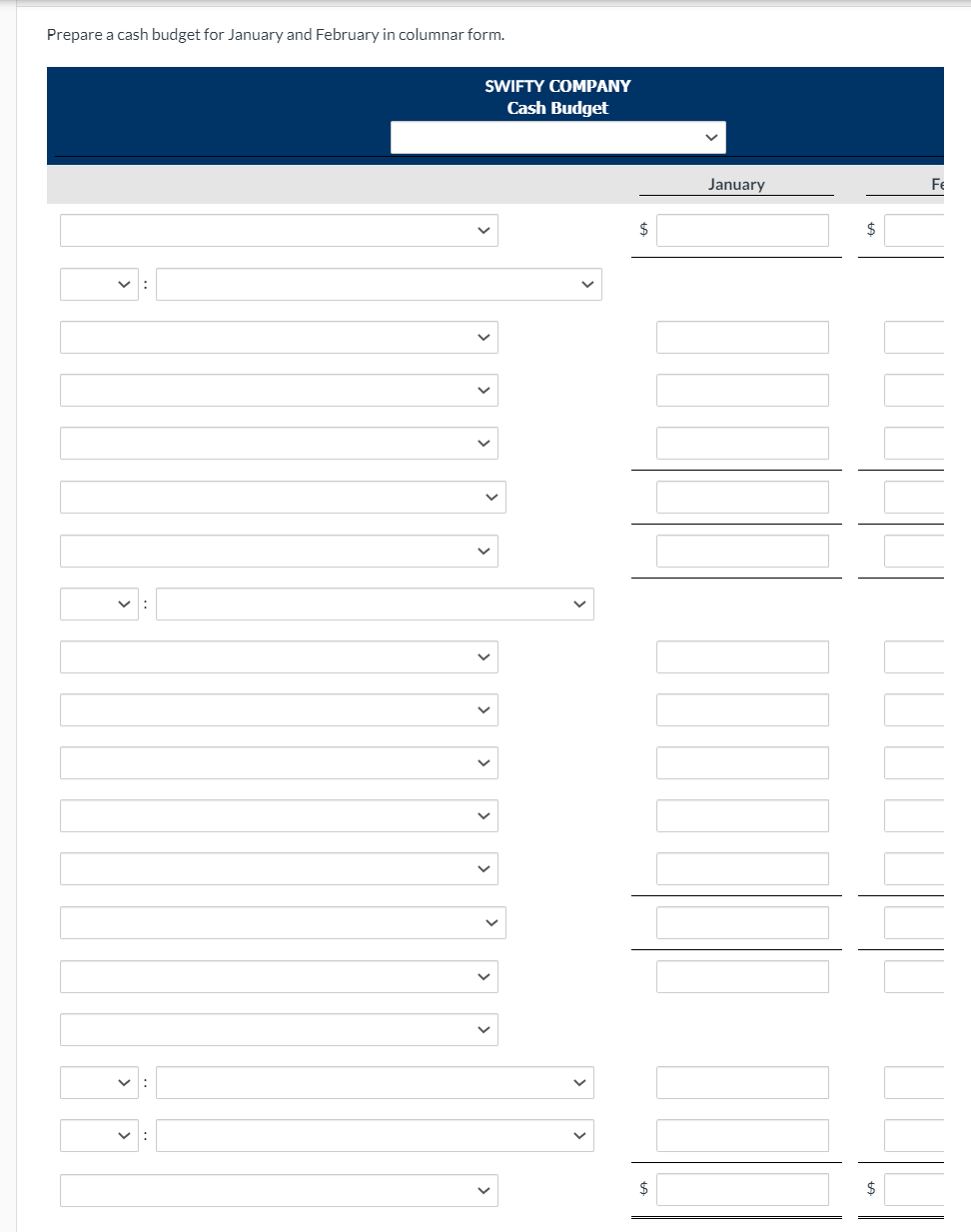 for 2022 are as fol lows. January February Sales 55 295,200 $