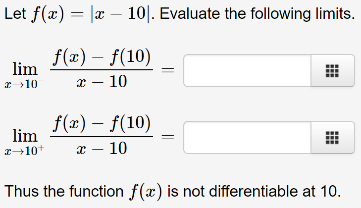 + represents 1\" (a) for some function f and some number a.