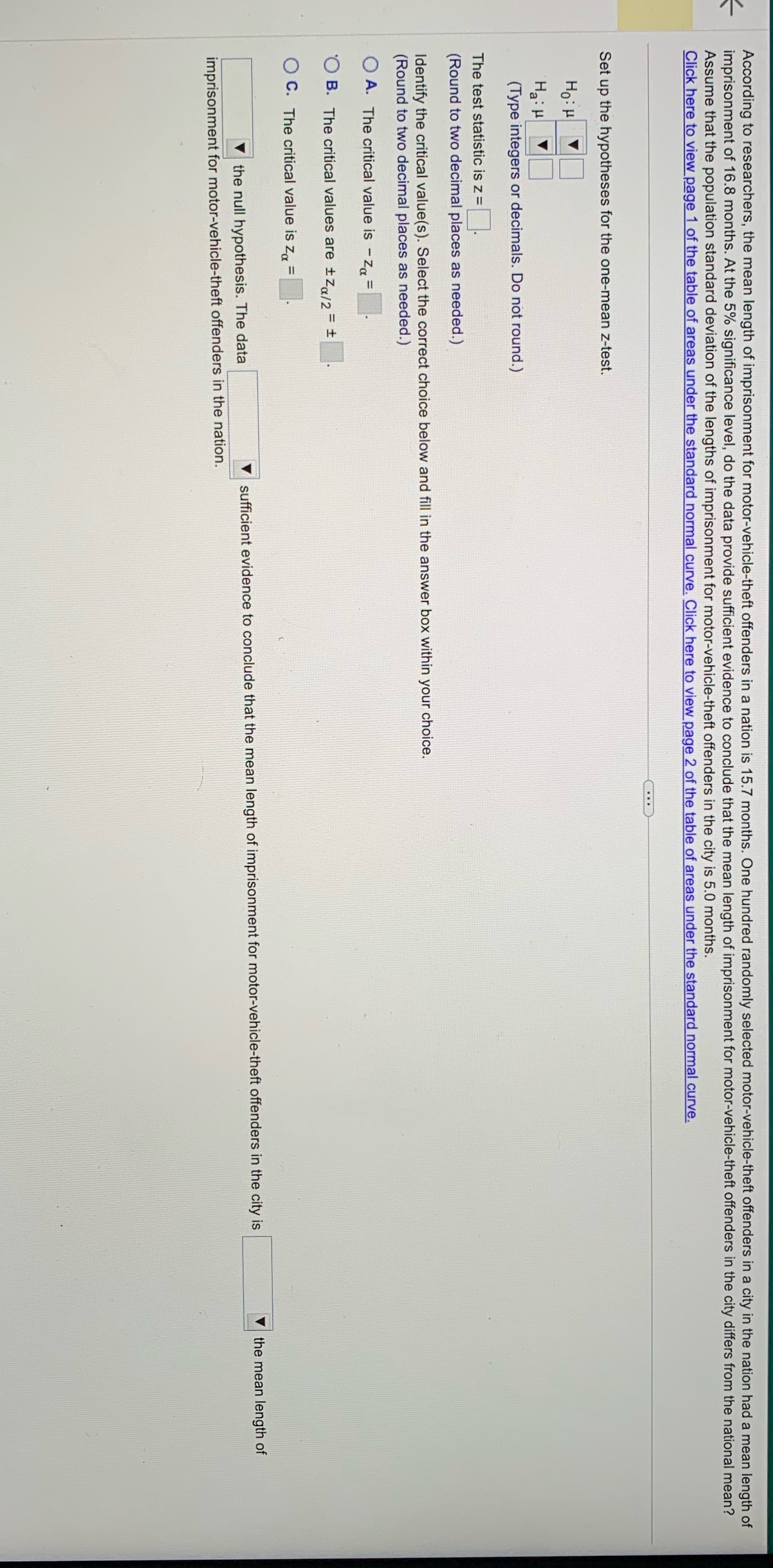 Box one reject or do not rejectBox two do not provide or