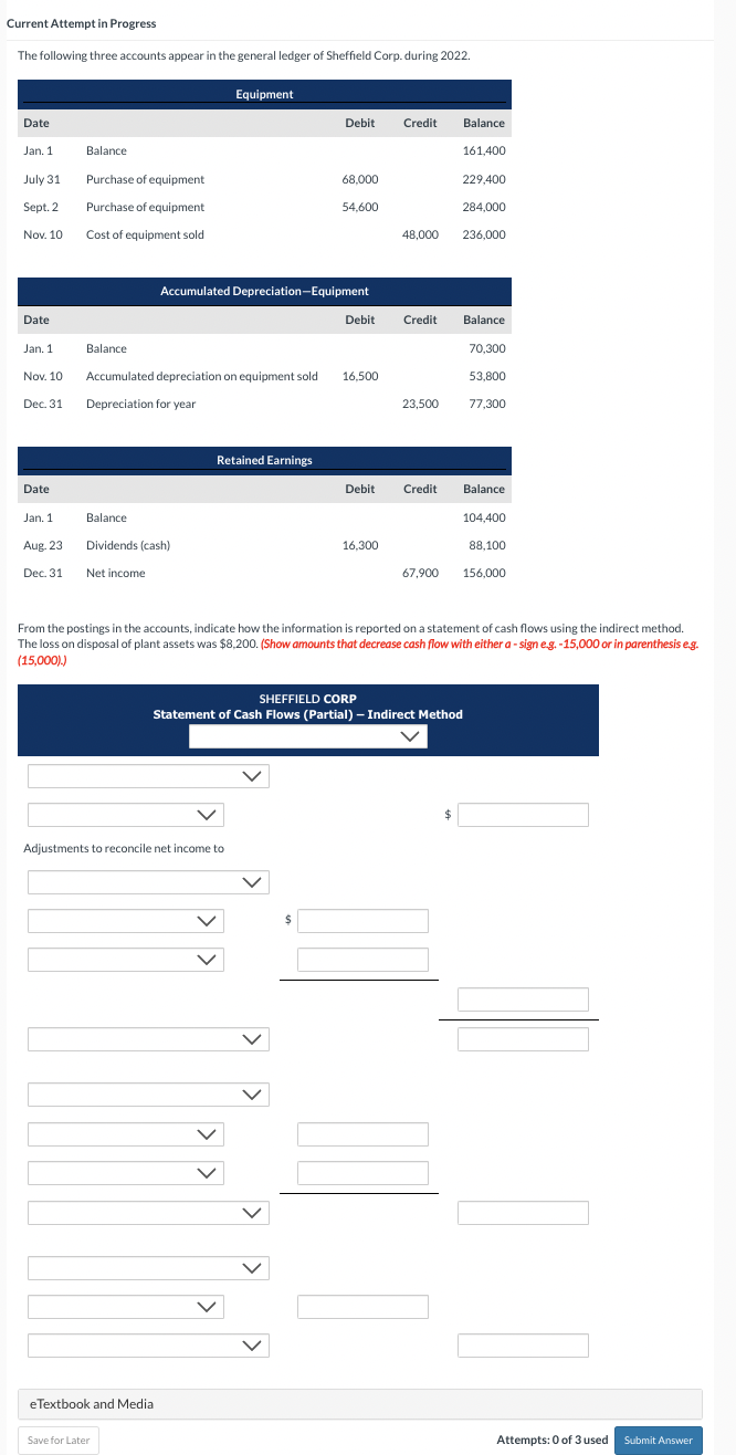  Current Attempt in Progress The following three accounts appear in the