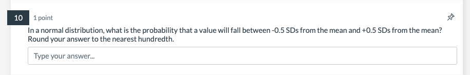 Round your answer to the nearest hundredth. Type your answer... 1 point