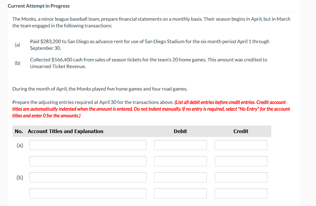  Current Attempt in Progress The Monks, a minor league baseball team,