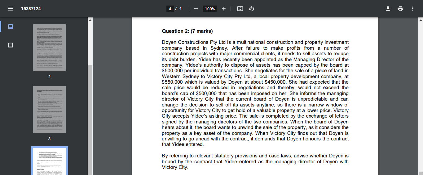 Doyen Constructions Pty Ltd is a multinational construction and property investment company