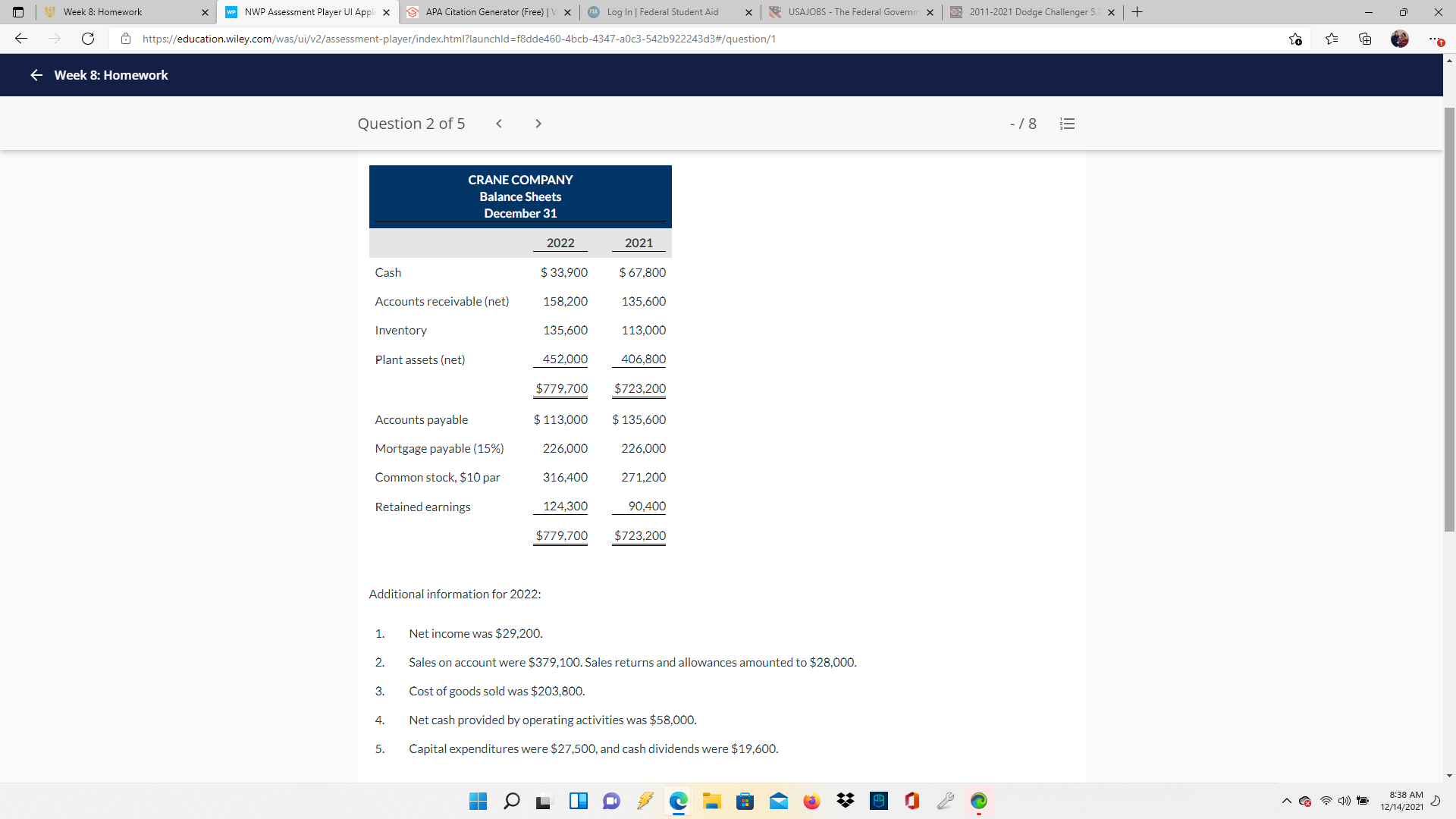 1 | Week 8: Homework * WP NWP Assessment Player UI Appli