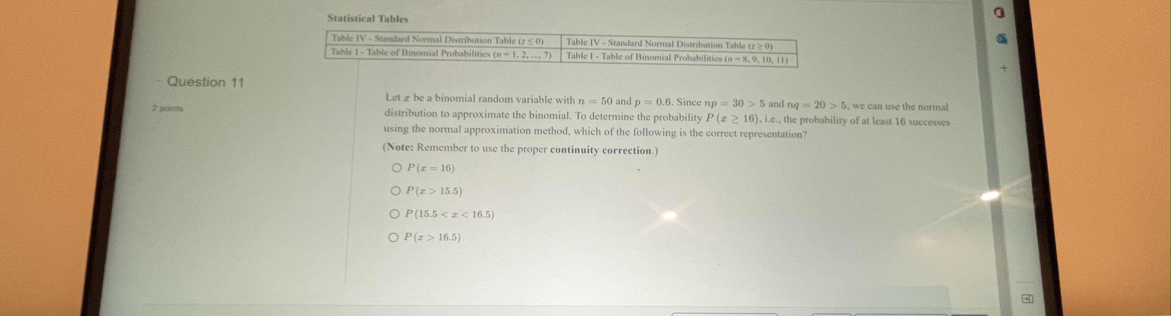 0) Table IV - Standard Normal Distribution Table (z 2 0) Table