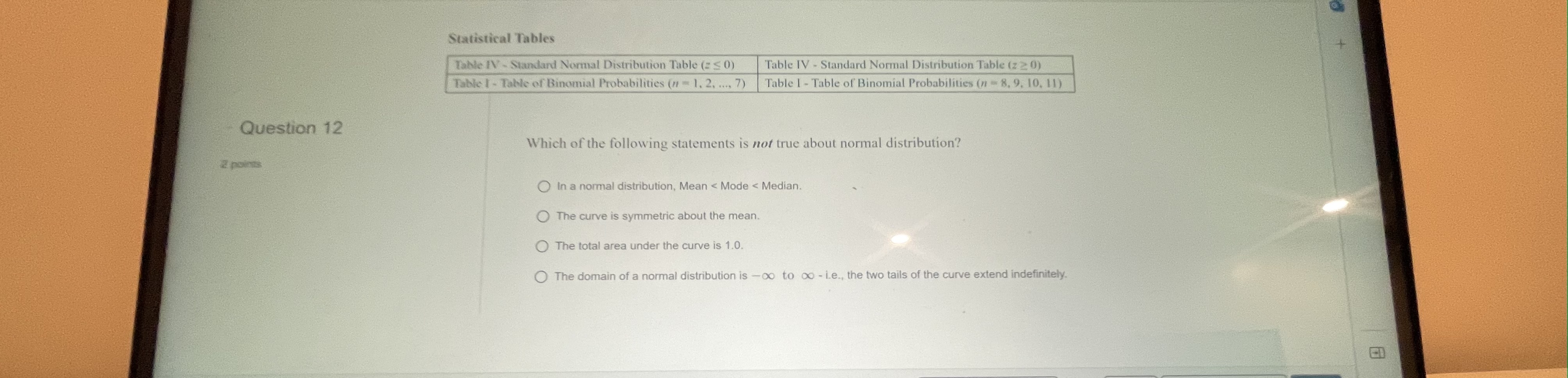 I - Table of Binomial Probabilities (1 - 1, 2, .... 7)